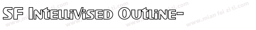 SF Intellivised Outline字体转换